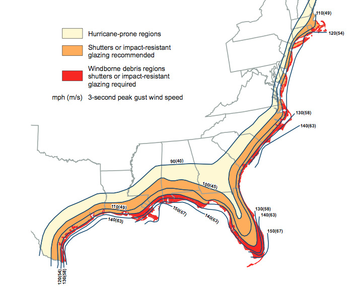 Coastal Hurricane Zones